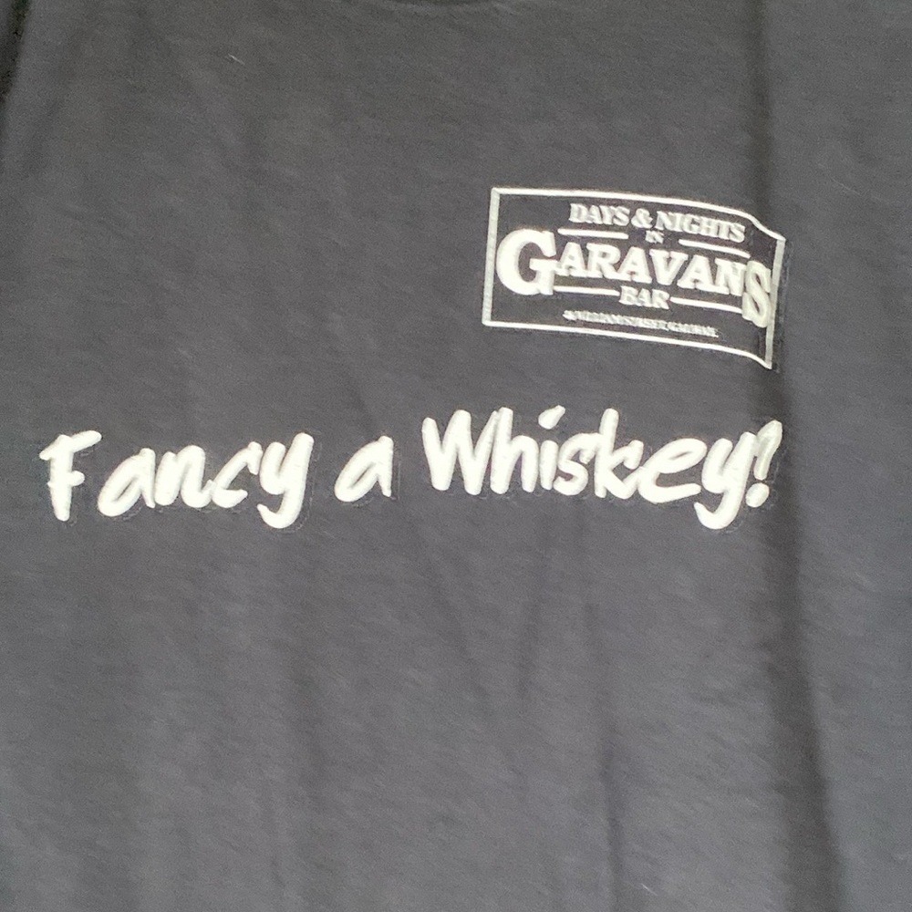 Fruit of the Loom fancy a whiskey? Double sided bar shirt Graphic Tee size XXL - Picture 3 of 7